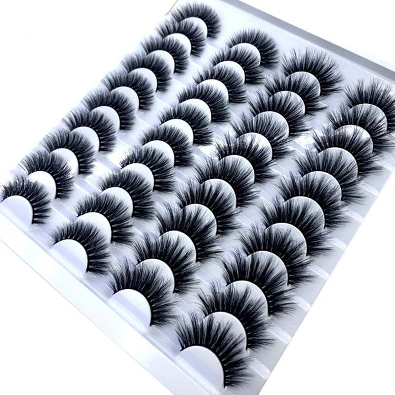 NEW 20 Pairs 8-25mm Fake Eyelashes 100 Mink Eyelashes Mink NEW 20 Pairs 8-25mm Fake Eyelashes 100 Mink Eyelashes Mink